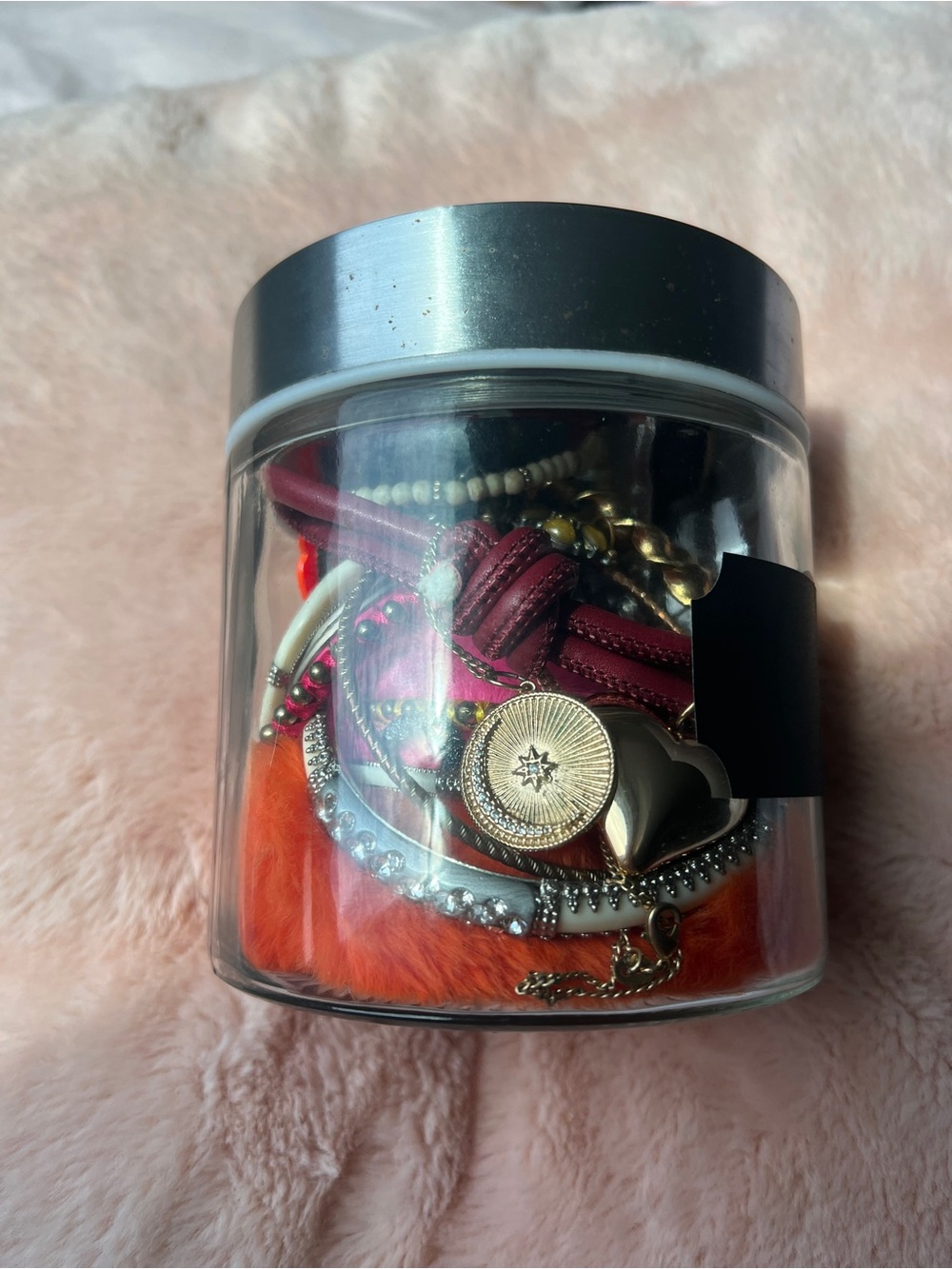 Pink and Orange Themed Mystery Jewellery Jar